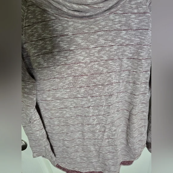 LOFT Outlet Womens Striped Cowl Neck Tunic Sweater Large - Picture 10 of 10